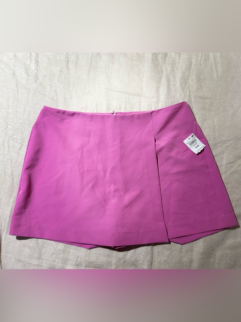 Bar III Bright Pink Mini Skort Size 14W Nwt